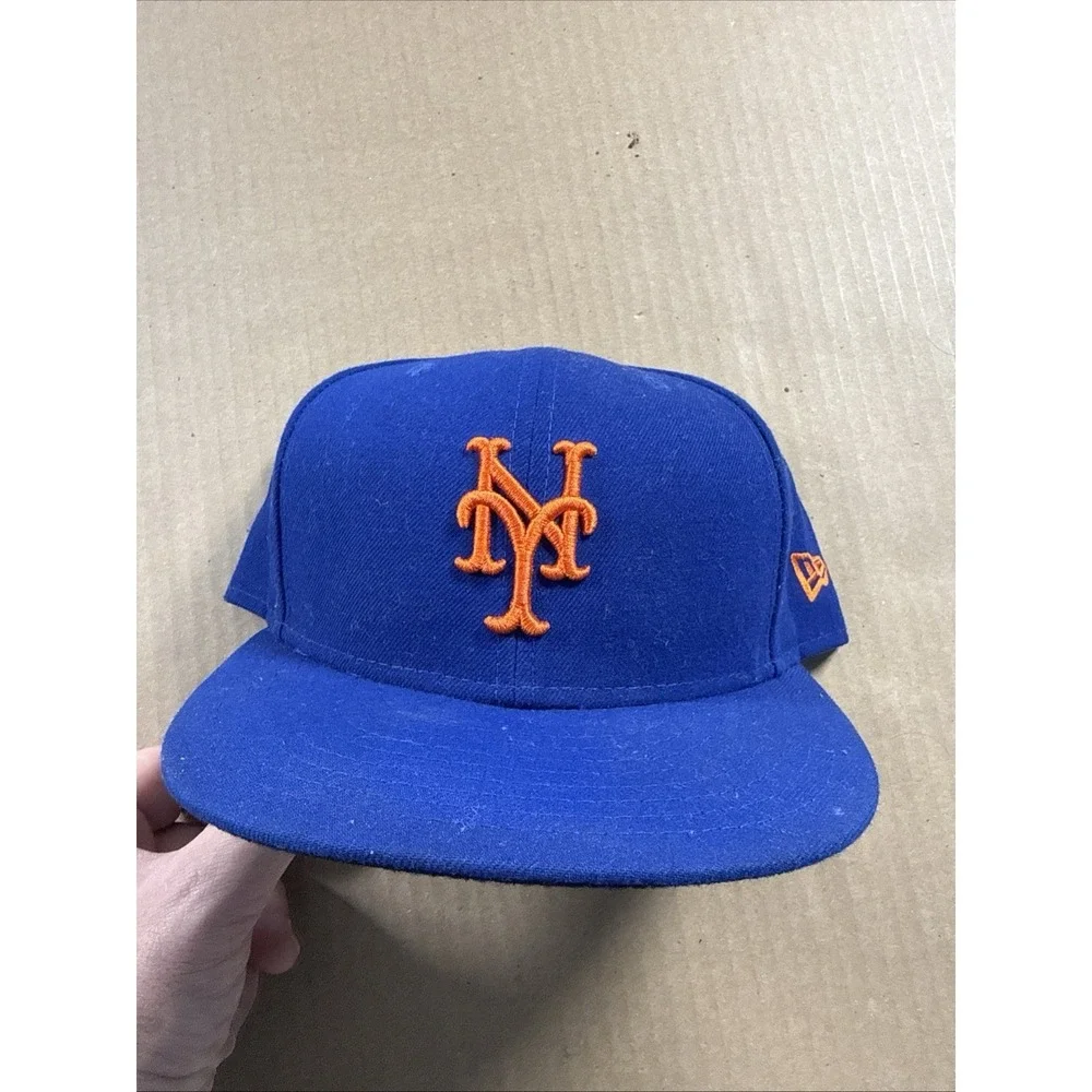 New York Mets On-field Cap 59Fifty New Era Fitted Hat Blue Size 7-3/4